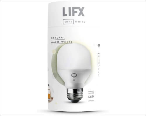 LIFX Mini White Wi-Fi Smart LED Light Bulb for Apple Homekit