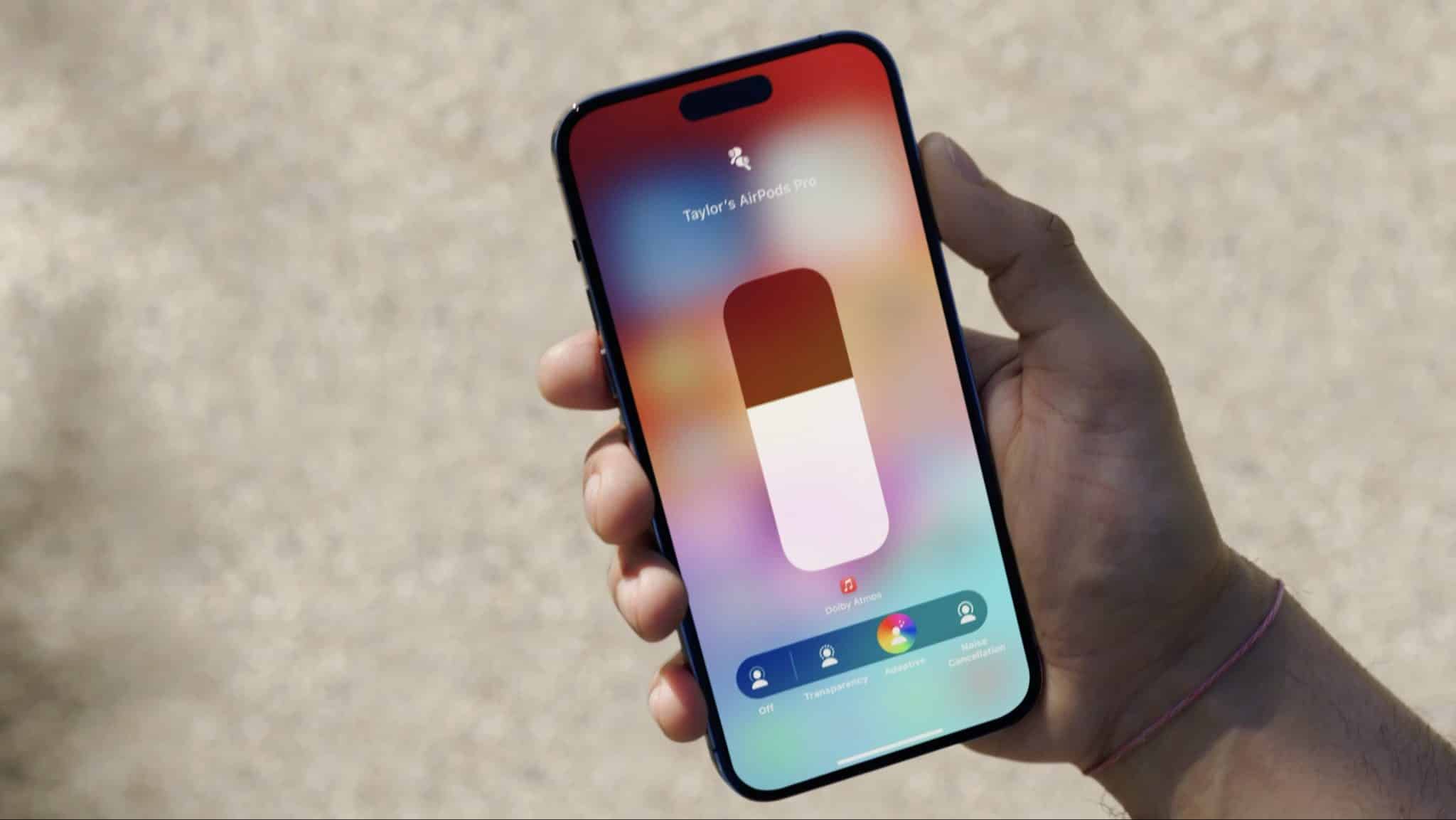 Adaptive audio for airpods pro 2 on iphone scaled 1 Adaptive Audio feature of AirPods Pro 2