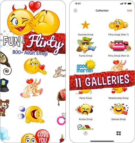 Adult emoji for lovers iphone and ipad app screenshot Adult Emoji for Lovers iPhone and iPad App Screenshot