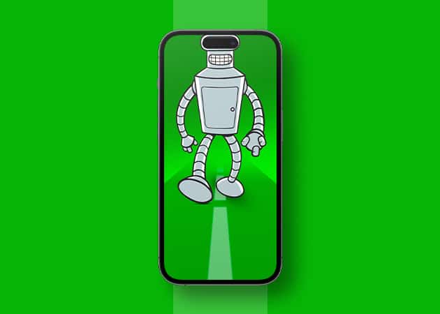 Anime robot walking dynamic island wallpaper Walking robot Dynamic Island wallpaper