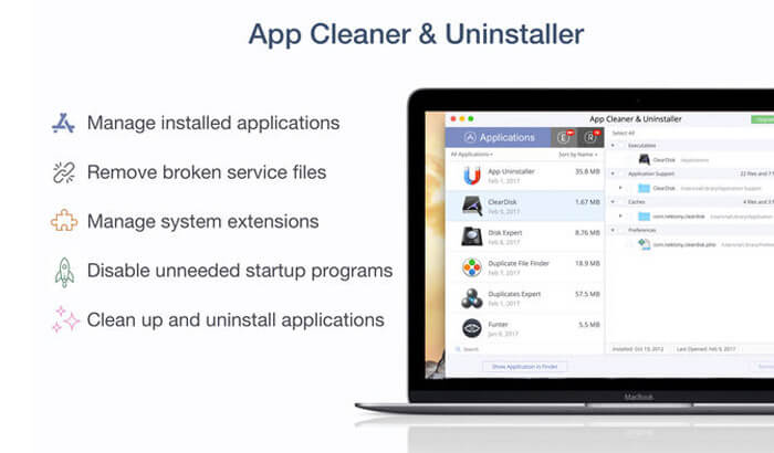 App cleaner uninstaller mac cleaner software screenshot App Cleaner & Uninstaller Mac Cleaner Software Screenshot