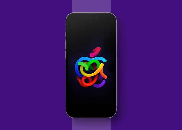 Apple logo in black wallpaper 1 Apple logo in black wallpaper