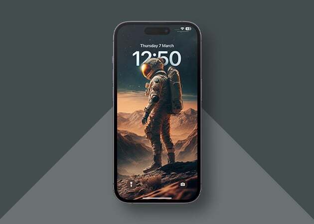 Astronaut depth effect wallpaper for iphone Astronaut depth effect wallpaper for iPhone