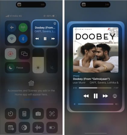 Audio control in control center on iphone 422x450 1 Audio Control in Control Center on iPhone