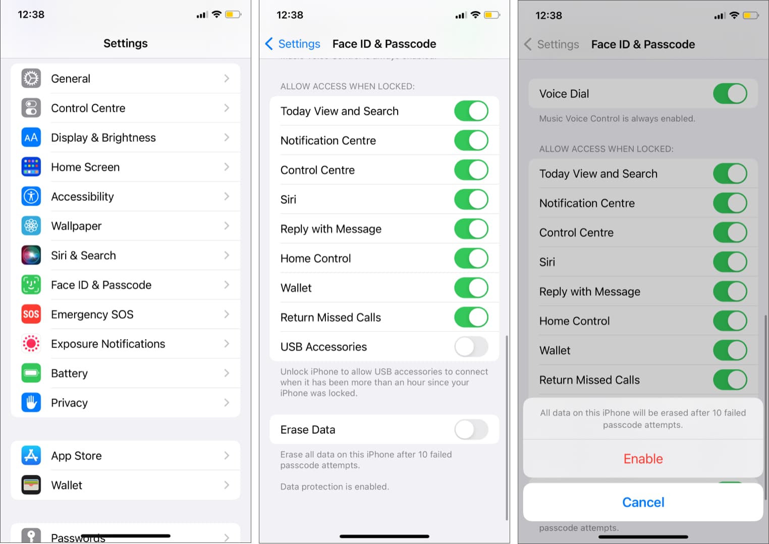 Auto erase all data Auto-erase all data from iPhone and iPad