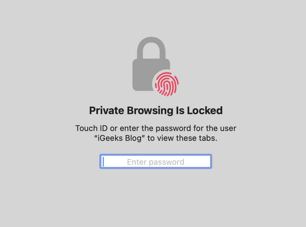 Automatically lock your private browsing window Automatically lock your private browsing window