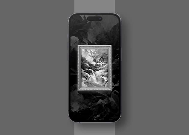 Black abstract painting wallpaper 1 Black abstract painting wallpaper