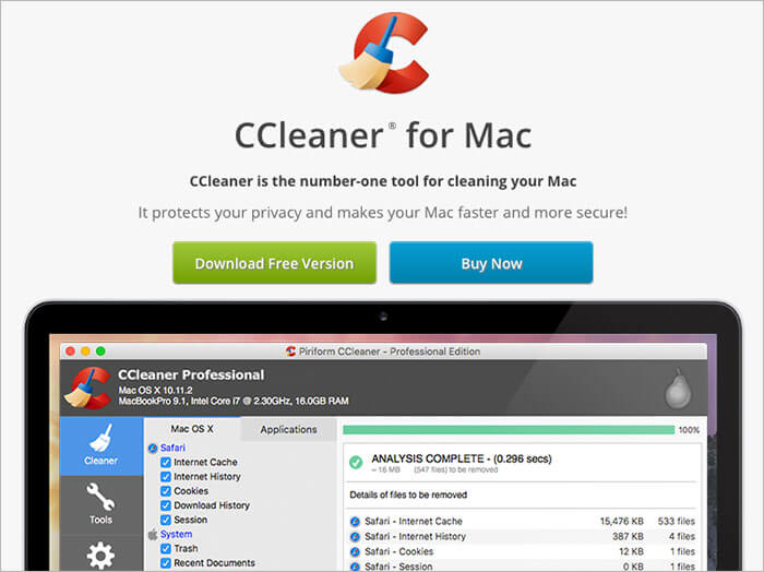 Ccleaner for mac CCleaner for Mac