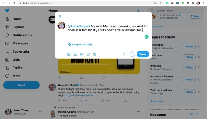 Contact apple support by tagging them on twitter 800x460 1 Contact Apple Support by tagging them on Twitter