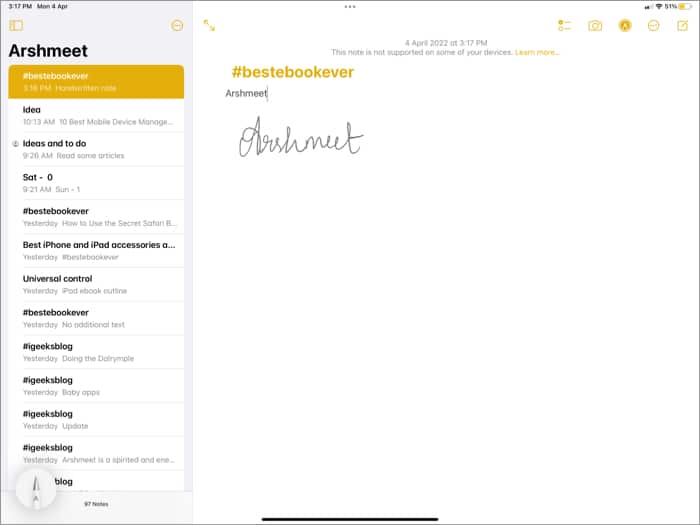 Convert handwriting to text with apple pencil Convert handwriting to text with Apple Pencil