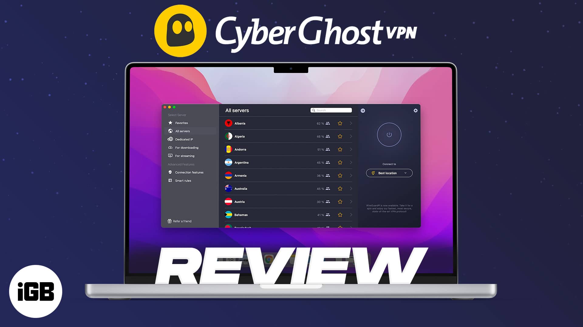 Cyberghost vpn review