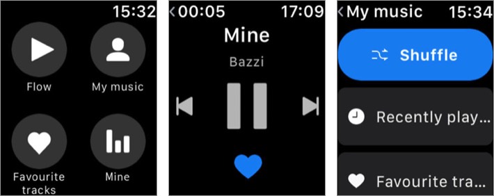 Deezer apple watch music app screenshot deezer apple watch music app screenshot