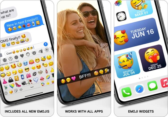 Emoji iphone and ipad app screenshot Emoji iPhone and iPad App Screenshot