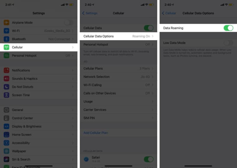 Enable data roaming option on iphone 800x566 1 Enable Data Roaming Option on iPhone