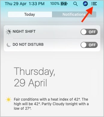 Ensure do not disturb is off on mac Ensure Do Not Disturb is off on Mac
