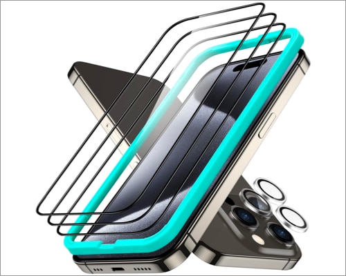 Esr armorite screen protector set for iphone 15 pro max ESR Armorite Screen Protector Set for iPhone 15 Pro Max