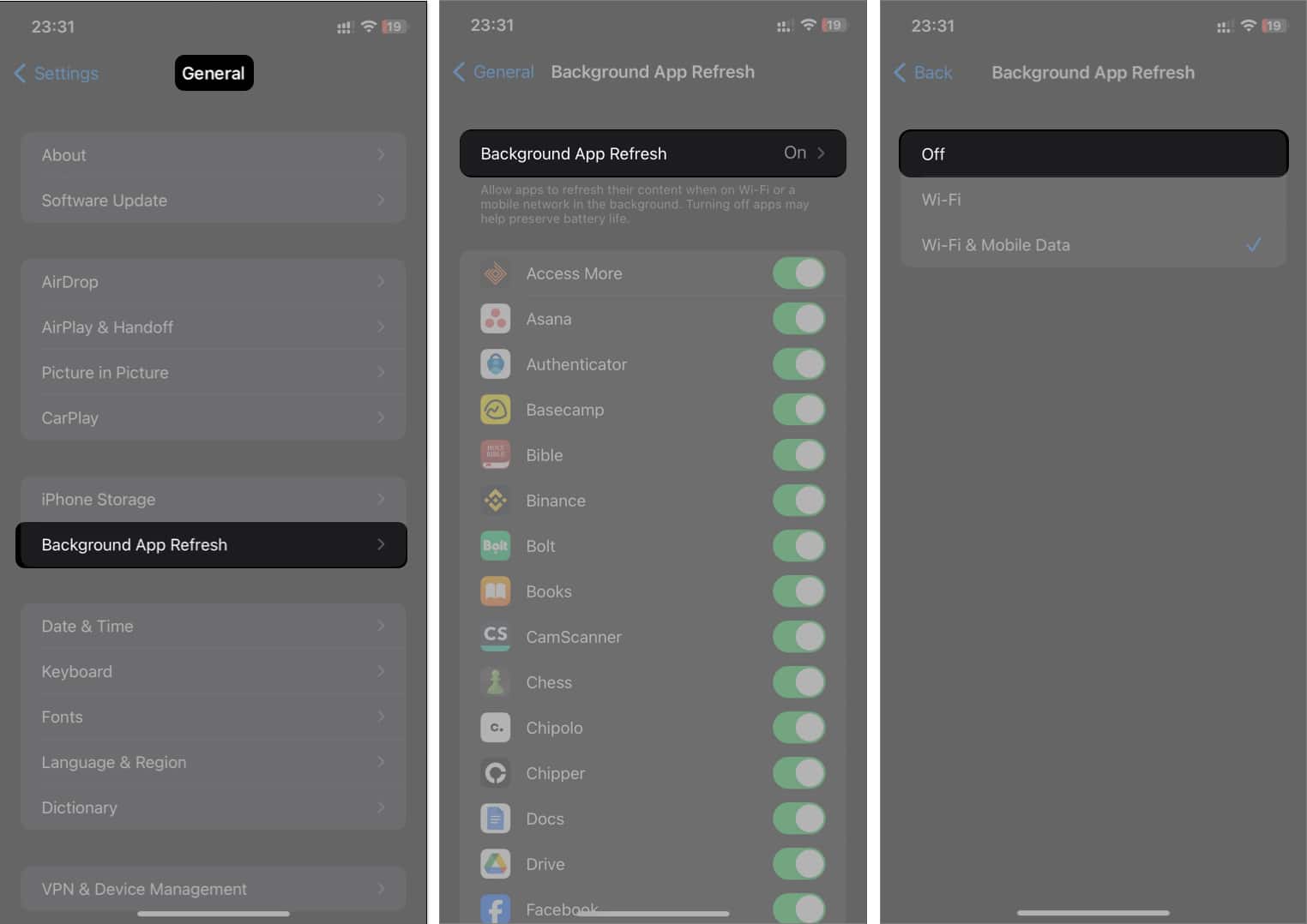 Force close all opened apps and background apps