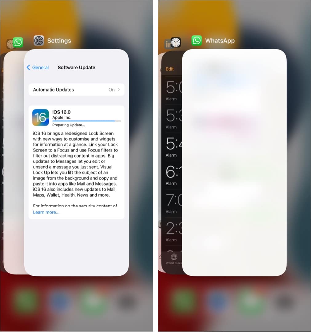 Force quit apps Force Quit Apps on an iPhone