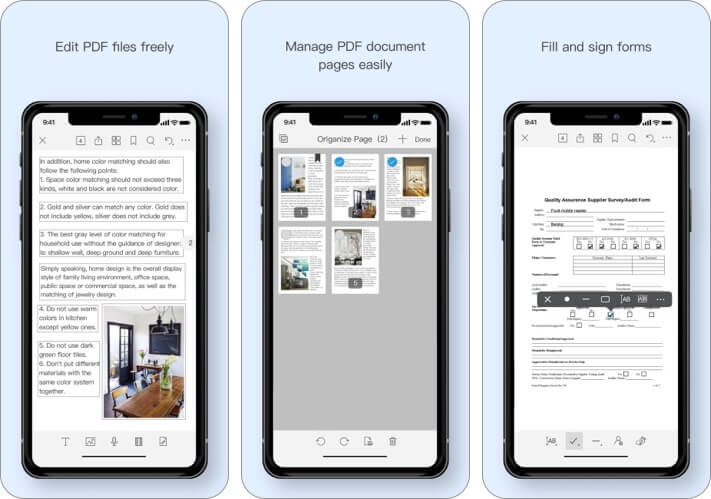 Foxit pdf editor iphone and ipad app screenshot 1 Foxit PDF Editor iPhone and iPad App Screenshot