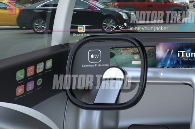 Futuristic design of apple car 677x450 1 Futuristic design of Apple Car