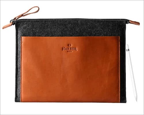 Harber london folio leather case with with apple pencil holder for 10 2 inch ipad Harber London Folio Leather Case with with Apple Pencil Holder for 10.2 inch iPad