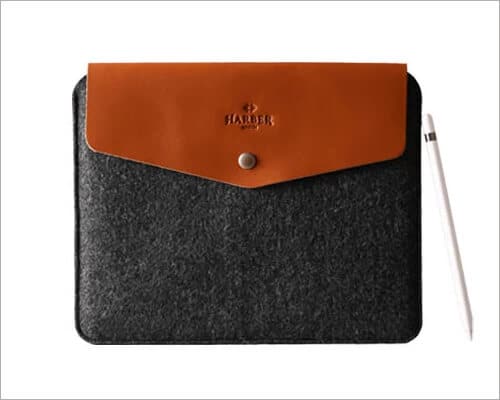 Harber london ipad 10 2 inch leather sleeve case Harber London iPad 10.2 inch Leather Sleeve Case