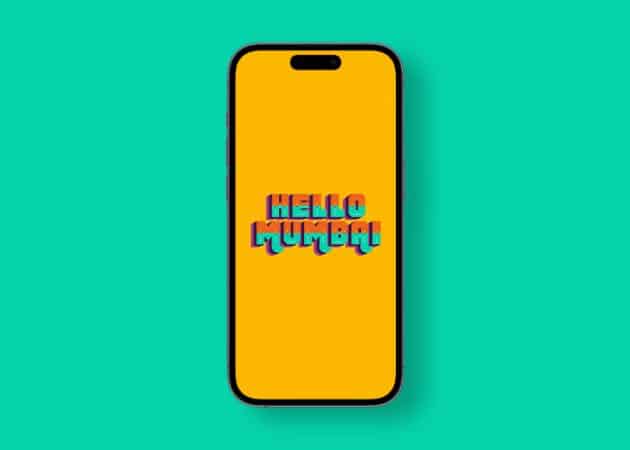 Hello, Mumbai doodle wallpaper for iPhone