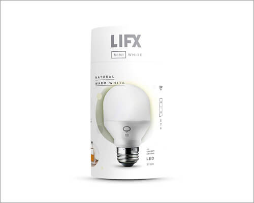 Homekit enabled white smart led light bulb from lifx HomeKit Enabled White Smart LED Light Bulb from LIFX