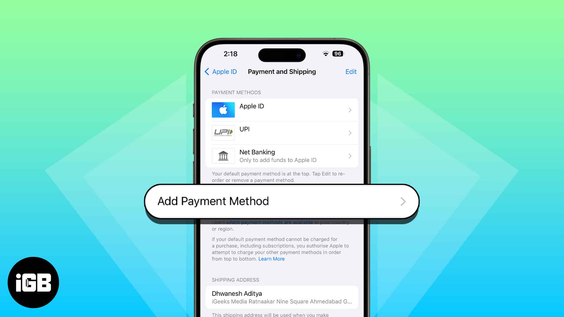 How to changer apple id payment method on iphone ipad and mac
