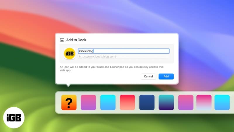 How to create safari web apps in macos sonoma 800x450 1 How to create Safari web apps in macOS Sonoma