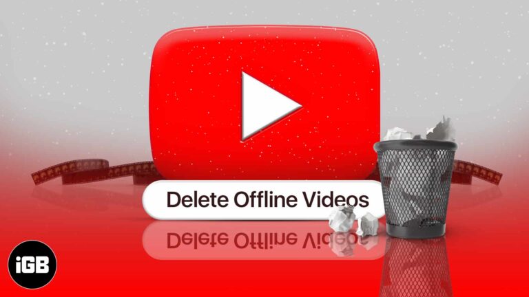 How to delete all youtube offline videos on iphone and ipad