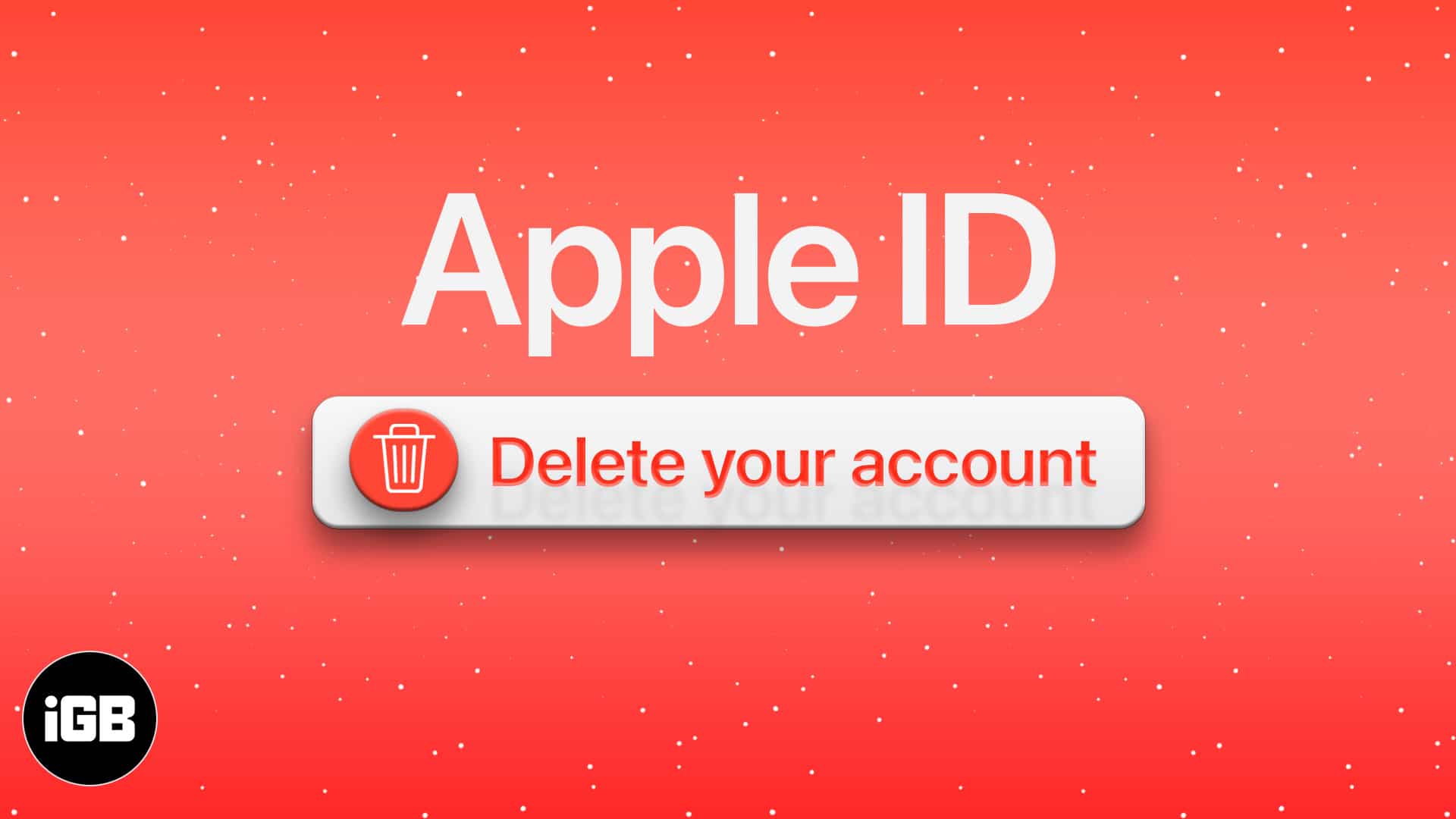 How to delete apple id account permanently