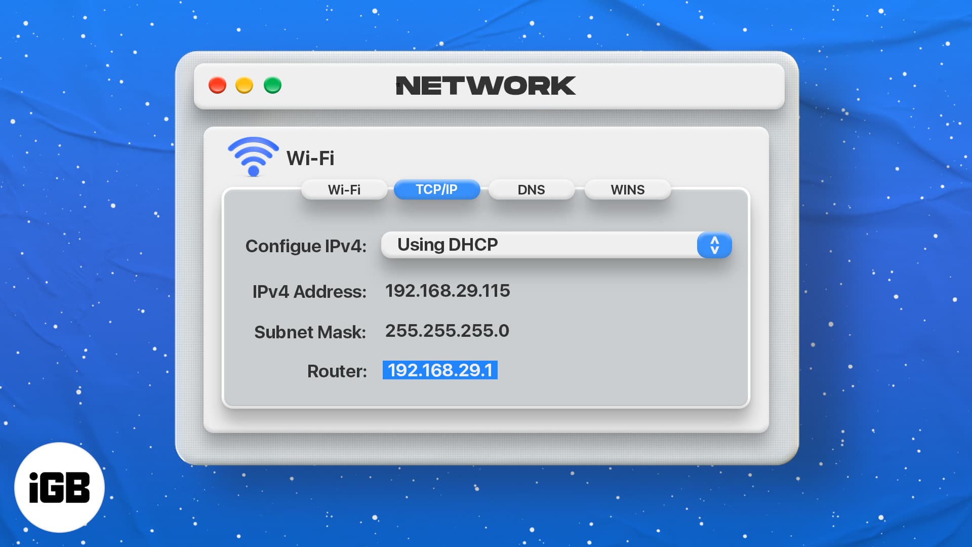 How to find a router ip address on mac