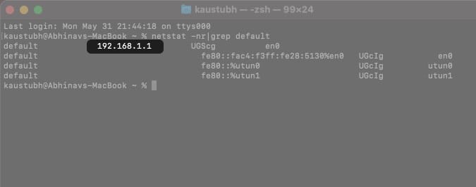 How to find the ip address of your router on mac using terminal How to find the IP address of your router on Mac using Terminal