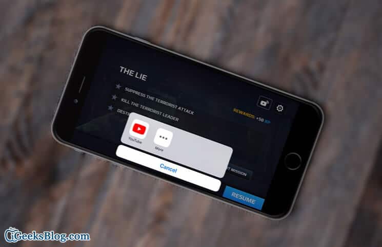 How to live stream iphone ipad screen to youtube