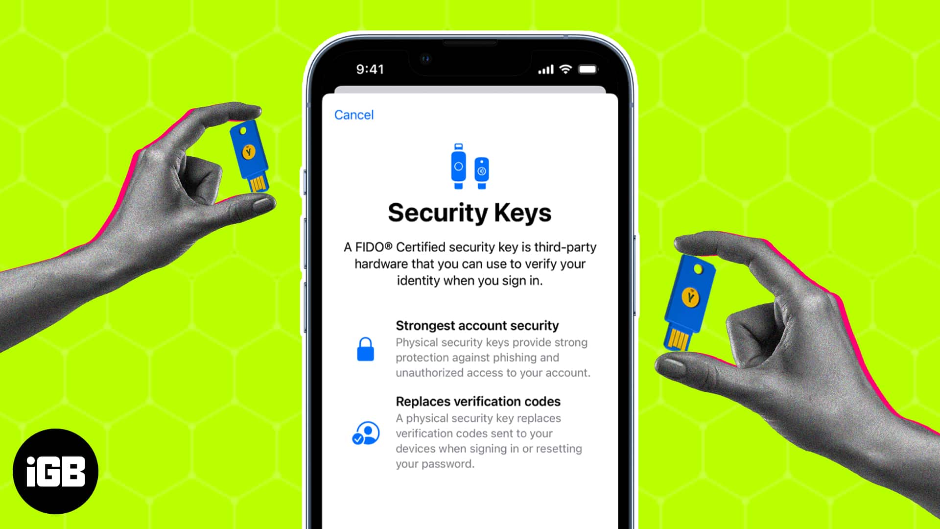 How to set up and use security keys on iphone ipad and mac