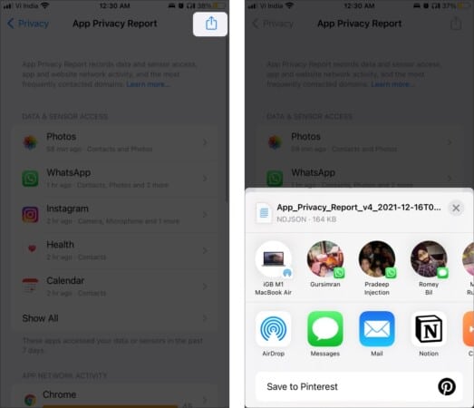 How to share app privacy report on iphone and ipad 523x450 1 How to Share App Privacy Report on iPhone and iPad