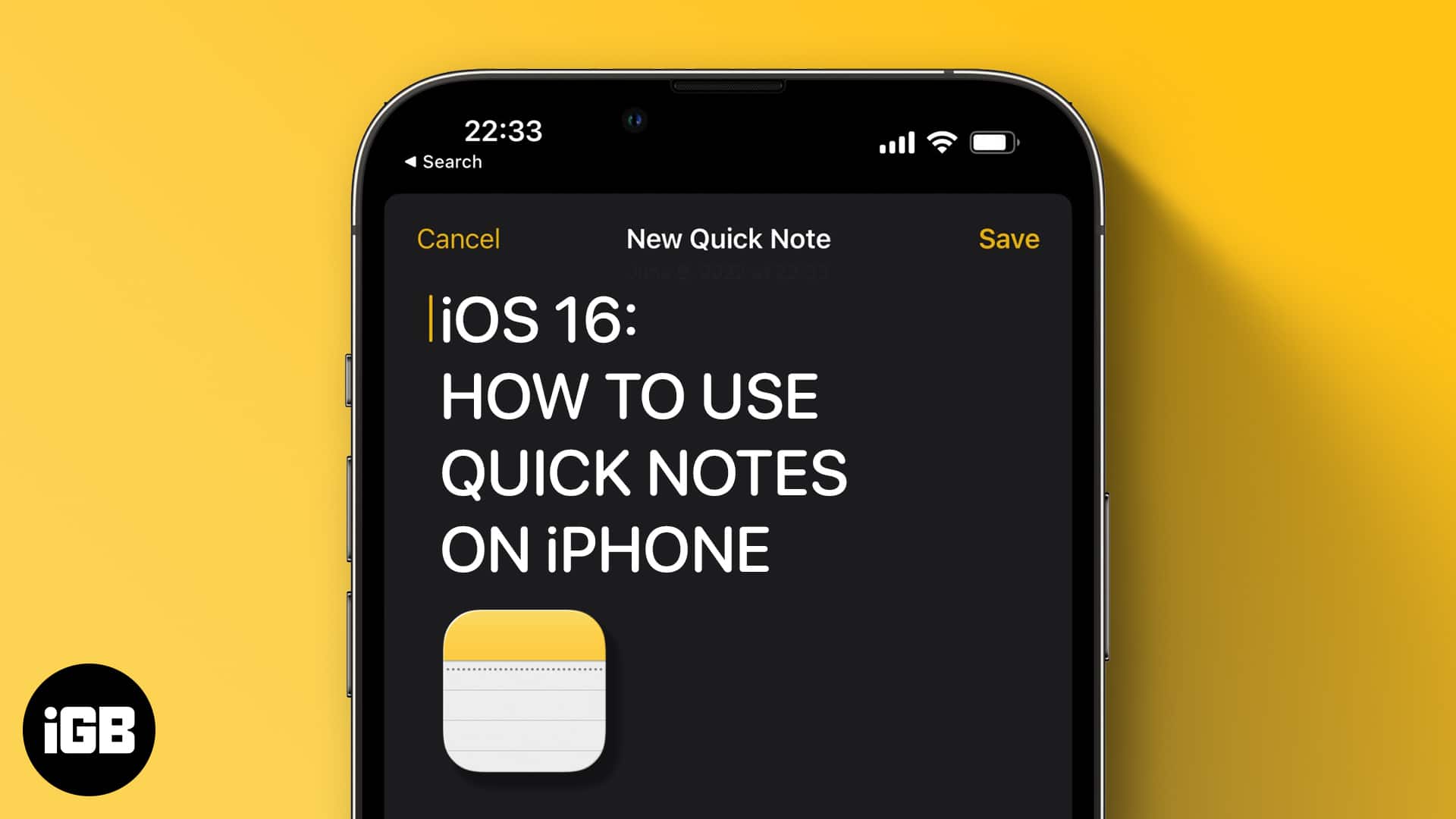 How to use quick note on iphone