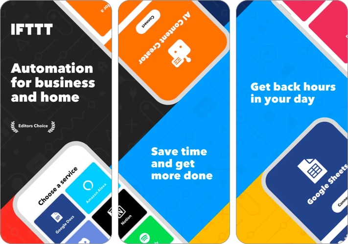 IFTTT best productivity iPhone app