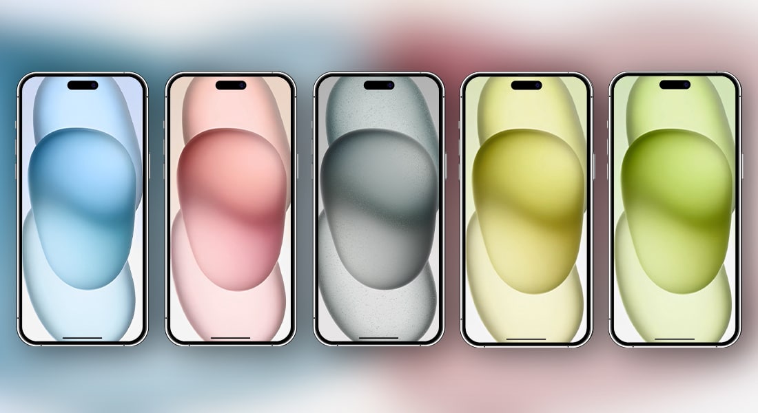 Iphone 15 and 15 plus wallpaper mockup iPhone 15 and 15 Plus Wallpaper Mockup