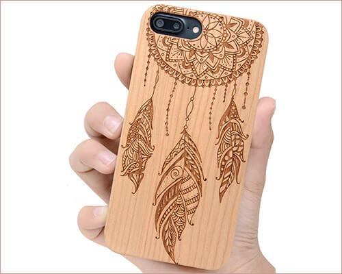 Iproductsus iphone 7 plus wooden case iProductsUS iPhone 7 Plus Wooden Case