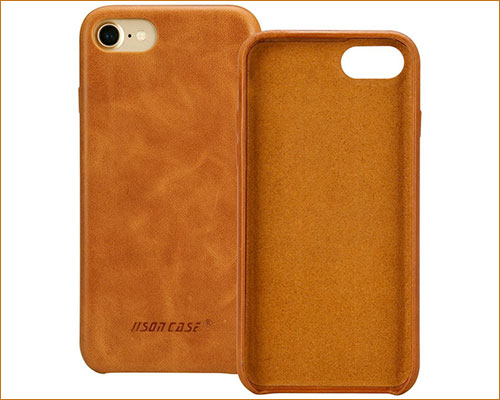 Jisoncase iphone 7 8 leather case Jisoncase iPhone 7-8 Leather Case