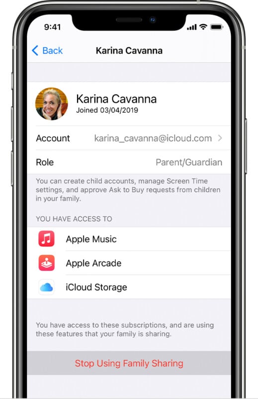 Leave family sharing on iphone 519x800 1 Leave Family Sharing on iPhone