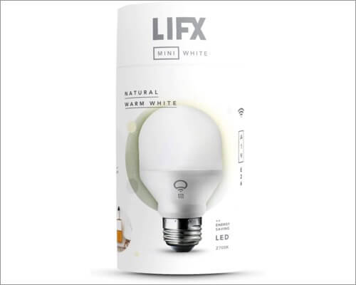 Lfx mini smart bulbs for apple homekit LIFX Mini White Wi-Fi Smart LED Light Bulb for Apple Homekit