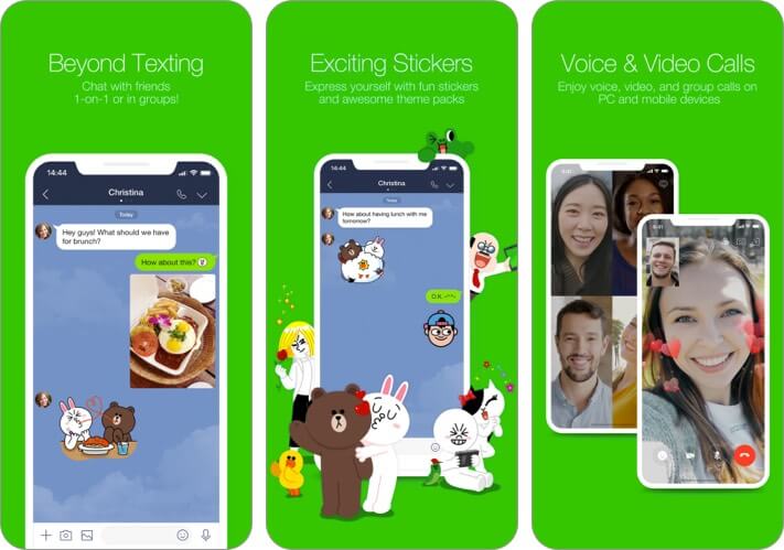 Line imessage alternative app screenshot Line iMessage Alternative app screenshot
