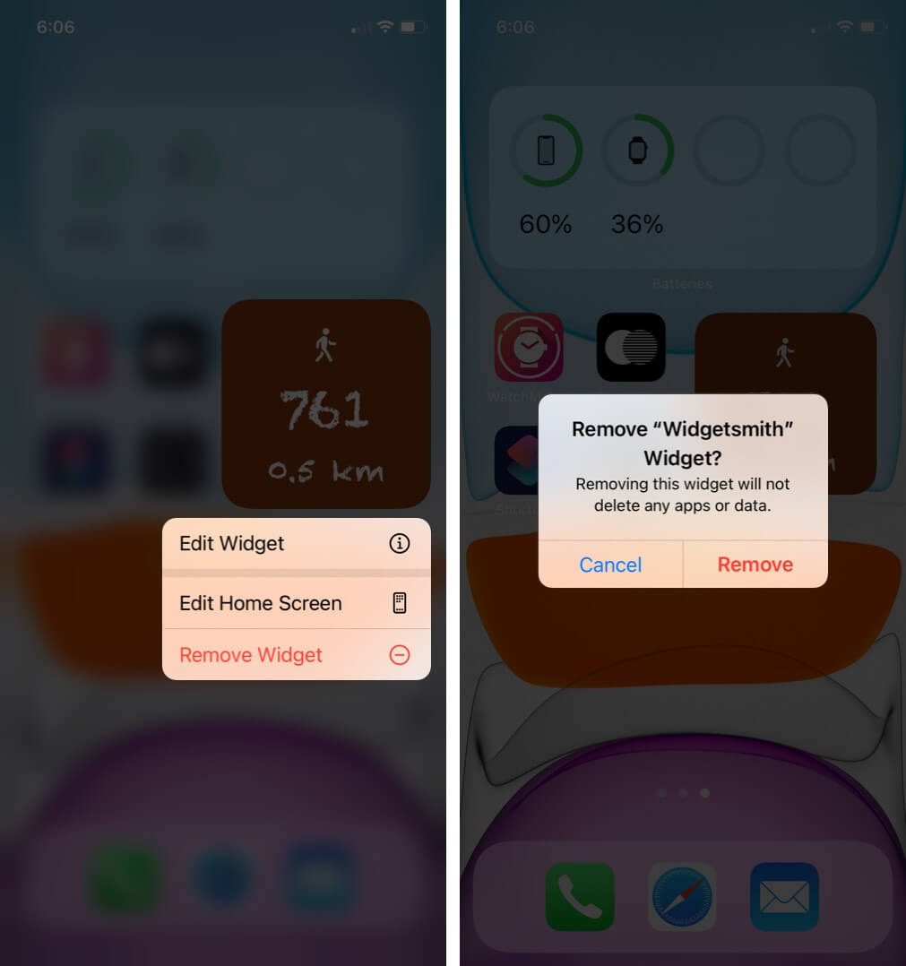 Long press on widget icon and tap on remove widget from iphone home screen long press on widget icon and tap on remove widget from iphone home screen