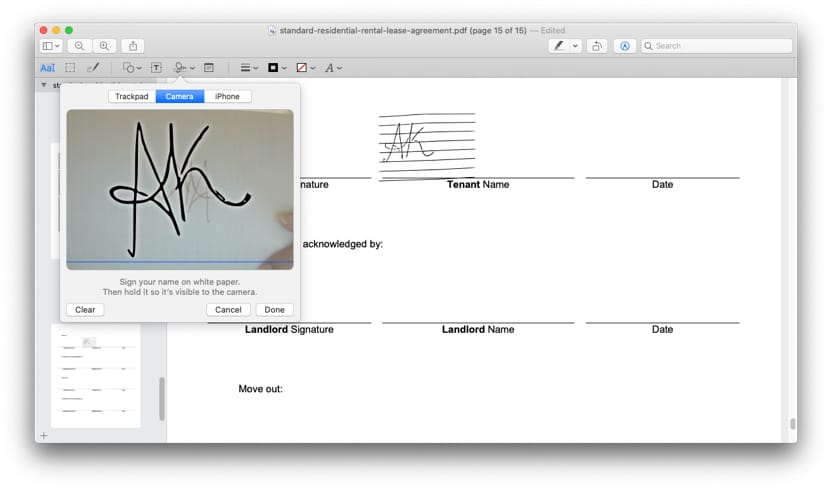 Mac will read and show a mirror image of signature