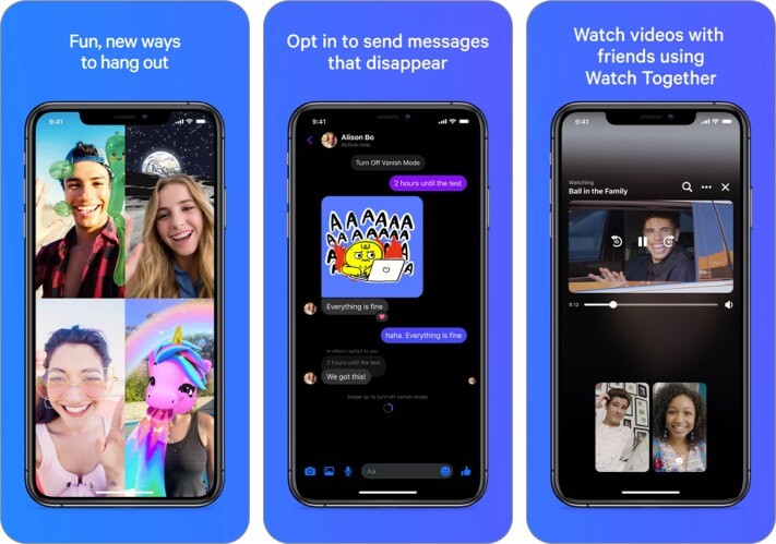 Messenger iphone app imessage alternative screenshot Messenger iPhone app iMessage Alternative screenshot