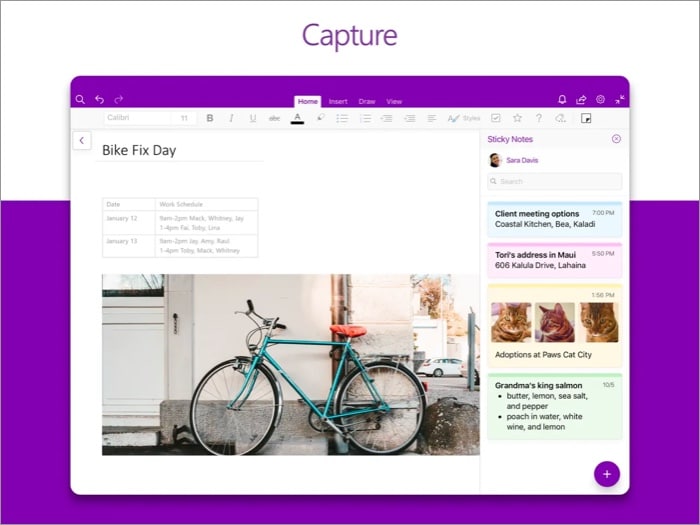 Microsoft onenote Microsoft OneNote - Work collaboratively