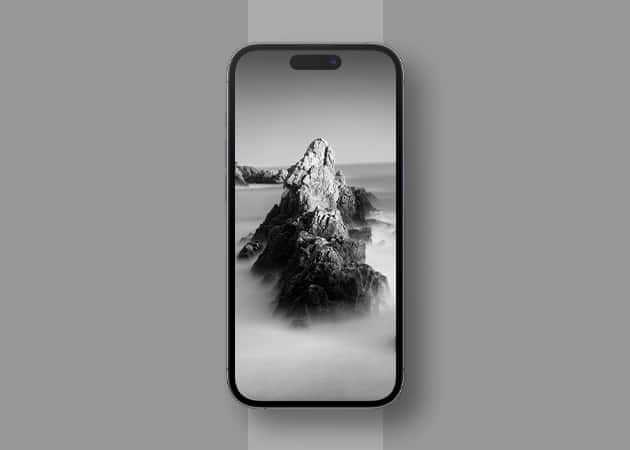 Mountain peak in a dark setting iphone wallpaper 1 Mountain peak in a dark setting iPhone wallpaper